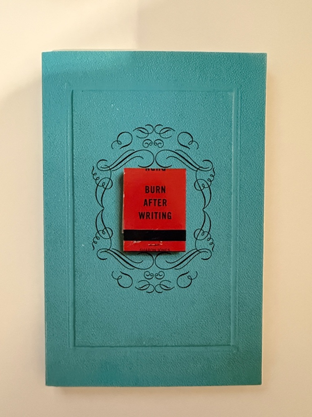 Burn After Writing Teal Hardcover Journal